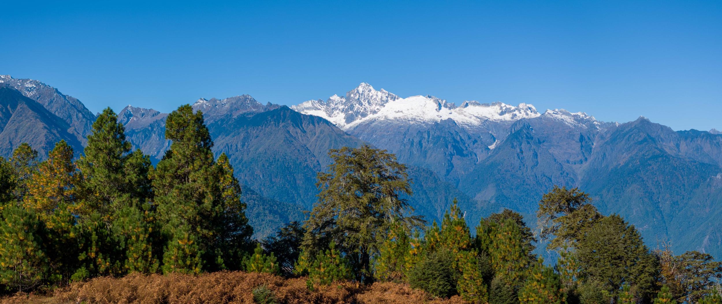 白雪覆盖的碧罗雪山。李祺 摄