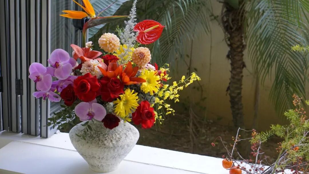 宗宗瓶插花作品 图片