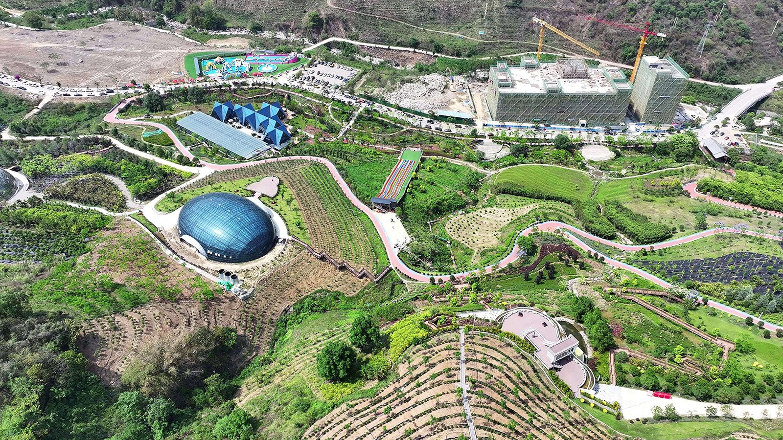 怒江绿色香料产业园航拍